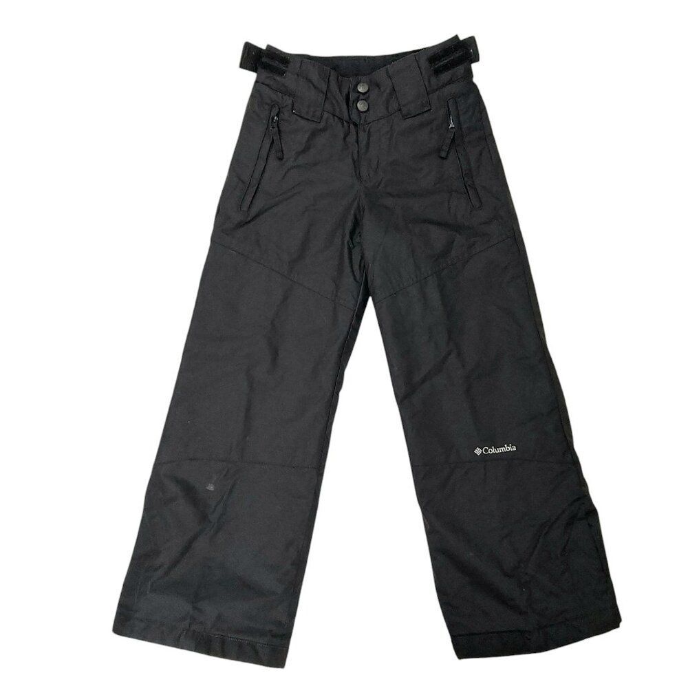 Columbia Omni-Shield Snow Pants Kids 6/6X Black Insulated Nylon Winter Outdoor